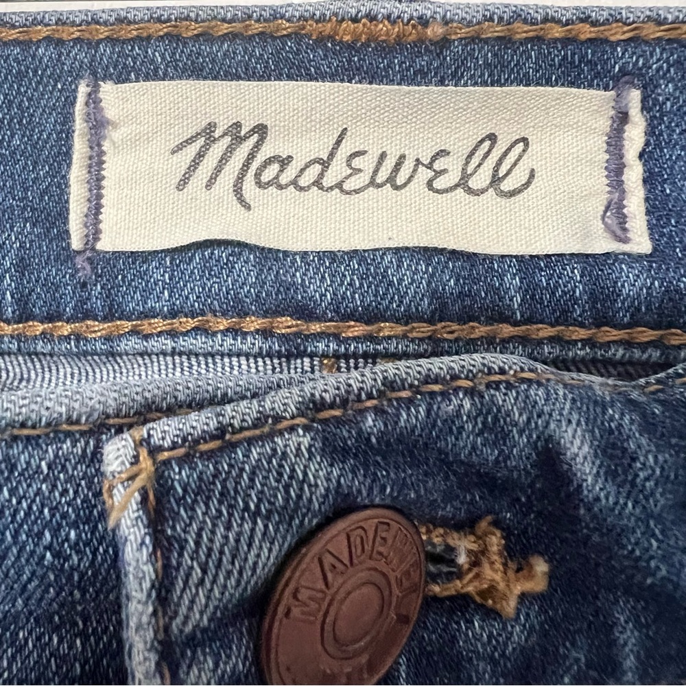Madewell Stovepipe High Rise Straight Leg Denim Jeans Casual Normcore Preppy 26 - Picture 9 of 11